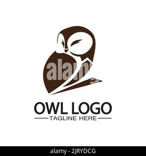 Vektorvorlage für das Owl-Logo Stock Vektor