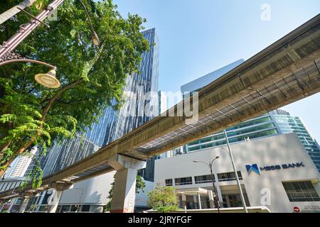 KUALA LUMPUR, MALAYSIA - CA. JANUAR 2020: Blick auf Kuala Lumpur bei Tag. Stockfoto