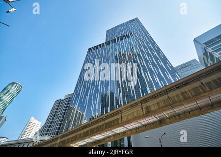 KUALA LUMPUR, MALAYSIA - CA. JANUAR 2020: Blick auf Kuala Lumpur bei Tag. Stockfoto