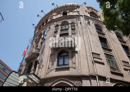 ANKARA, TURKIYE - 04. JUNI 2022: Turkiye ist das Bandasi Economic Independence Museum, das 1929 als Sitz von Turkiye in Bandasi con erbaut wurde Stockfoto