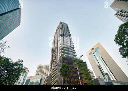 KUALA LUMPUR, MALAYSIA - CA. JANUAR 2020: Blick auf Kuala Lumpur bei Tag. Stockfoto