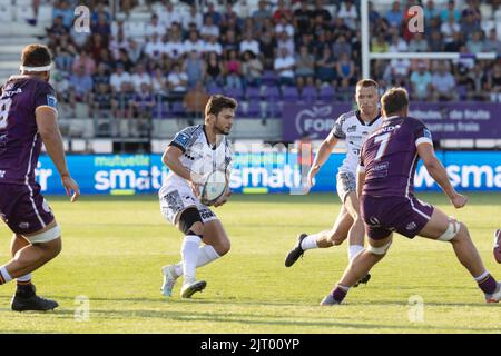 Angouleme, Frankreich. 26. August 2022. Alexandre Gouaux aus Vannes während des Pro D2 Rugby-Union-Spiels der französischen Meisterschaft zwischen Soyaux-Angouleme XV und RC Vannes am 26. August 2022 im Chanzy-Stadion in Angouleme, Frankreich - Foto Damien Kilani / DK Prod / DPPI Credit: DPPI Media/Alamy Live News Stockfoto