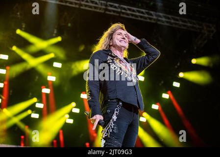 23. Juni 2022: Whitesnake treten beim Hellfest Open Air Festival auf Stockfoto