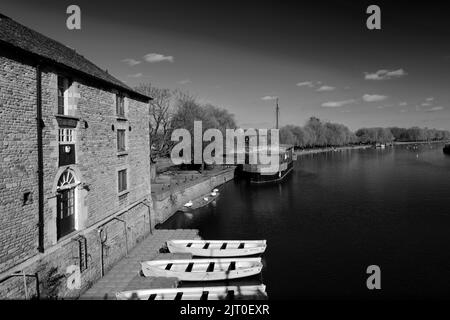 The Customs House, River Nene Embankment Gardens, Peterborough City, Cambridgeshire, England, Großbritannien Stockfoto