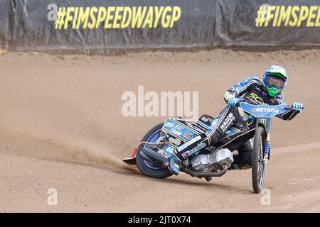 Breslau, Polen. August 27. 2022. Betard FIM Speedway GP von Polen im Olympiastadion. Im Bild: Jason Doyle (AUS) während des Qualifyings © Piotr Zajac/Alamy Live News Stockfoto