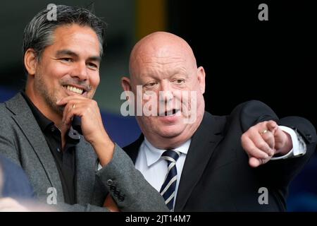 Der ehemalige Manager von Huddersfield Town, David Wagner, in der Directors-Box im JJB-Stadion Stockfoto