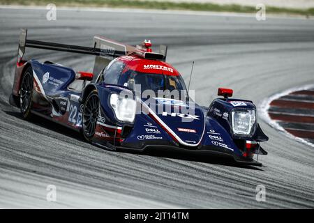 22 GAMBLE Tom (gbr), HANSON Philip (gbr), TAPPY Duncan (gbr), United Autosports, Oreca 07 - Gibson, Aktion während der 4 Stunden von Barcelona 2022, 4. Runde der 2022 European Le Mans Series auf dem Circuit de Barcelona-Catalunya vom 26. Bis 28. August in Barcelona, Spanien - Foto: Xavi Bonilla/DPPI/LiveMedia Stockfoto