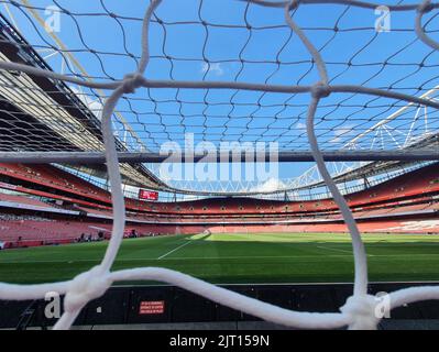 London, Großbritannien. 27. August 2022. Vorspiel beim EPL-Spiel Arsenal gegen Fulham, im Emirates Stadium, London, Großbritannien, am 27. August 2022. Kredit: Paul Marriott/Alamy Live Nachrichten Stockfoto