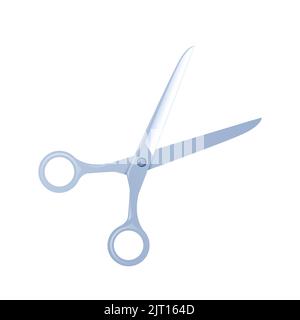 Geöffnete Scheren sind auf weißem Hintergrund isoliert. vektorgrafik, EPS 10. Stock Vektor