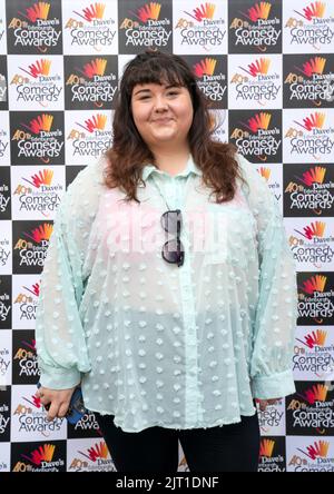 Sofie Hagen bei den Dave's Edinburgh Comedy Awards beim Edinburgh Festival Fringe. Bilddatum: Samstag, 27. August 2022. Stockfoto