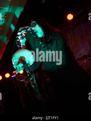 Stoke Prior, Großbritannien, 27. August 2022, Agrona tritt beim Beermageddon Heavy Metal Festival auf. Kredit: Will Tudor/Alamy Live Nachrichten Stockfoto