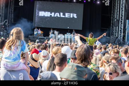 Inhalator beim Victorious Festival 2022. Southsea Common. 27. August 2022. Kredit: Alamy Live Nachrichten/Charlie Raven Gutschrift: Charlie Raven/Alamy Live Nachrichten Stockfoto