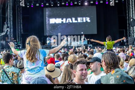 Inhalator beim Victorious Festival 2022. Southsea Common. 27. August 2022. Kredit: Alamy Live Nachrichten/Charlie Raven Gutschrift: Charlie Raven/Alamy Live Nachrichten Stockfoto