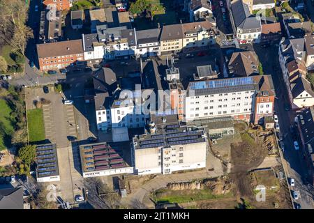 Luftaufnahme, HELIOS St. Elisabeth Klinik Oberhausen, Josefstraße, Styrum, Oberhausen, Ruhrgebiet, Nordrhein-Westfalen, Deutschland, DE, Europa, Gesundheit c Stockfoto