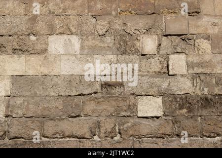 Hochwertige Alte Beschädigte Steinwand Textur Stockfoto