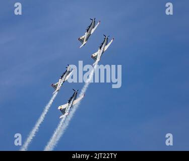 Pilatus PC-9-Flugzeug der slowenischen Luftwaffe beim Royal International Air Tattoo 2022 Stockfoto