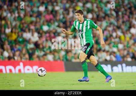 Edgar Gonzalez von Real Betis während des Fußballspiels der spanischen Meisterschaft La Liga zwischen Real Betis und CA Osasuna am 26. August 2022 im Benito Villamarin Stadion in Sevilla, Spanien - Foto: Joaquin Corchero/DPPI/LiveMedia Stockfoto