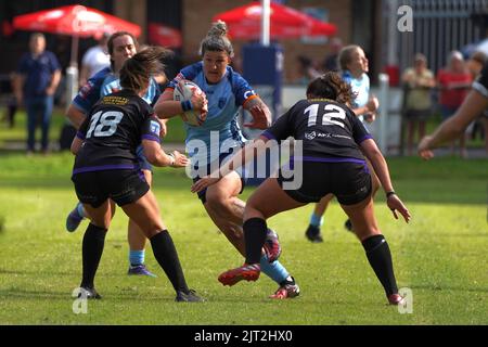 Lauren Aitkin von Cardiff Demons and Wales. 27. August 2022. Pandy Park, Crosskeys Wales. Kredit:: Penallta Photographics/Alamy Live Stockfoto