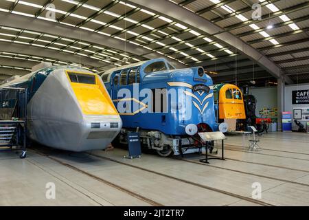 Experimenteller Prototyp Kipp Advanced Passenger Train APT im North East Land Sea & Air Museum Stockfoto