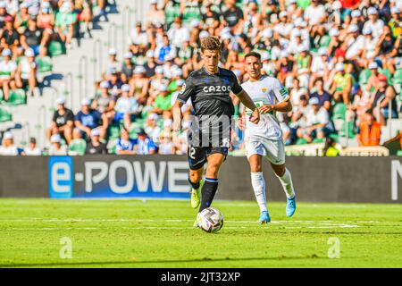 ELCHE, SPANIEN - 27. AUGUST: Aihen Muñoz von Real Sociedad während des Spiels zwischen Elche CF und Real Sociedad de Futbol von La Liga Santander am 27. August 2022 in Martínez Valero in Elche, Spanien. (Foto von Samuel Carreño/ PX Images) Stockfoto