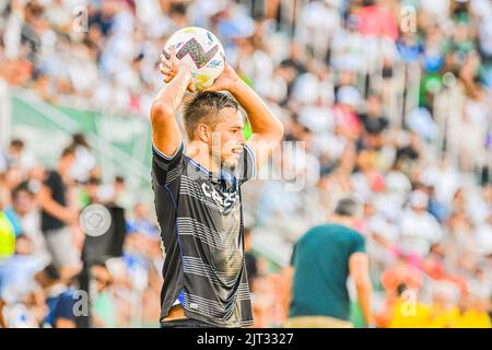 ELCHE, SPANIEN - 27. AUGUST: Andoni Gorosabel von REAL SOCIEDAD während des Spiels zwischen Elche CF und Real Sociedad de Futbol von La Liga Santander am 27. August 2022 in Martínez Valero in Elche, Spanien. (Foto von Samuel Carreño/ PX Images) Stockfoto