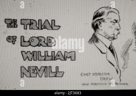 Prozess gegen Lord W Nevill 1907 (8). Stockfoto