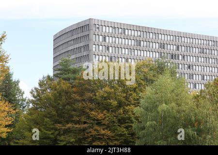 Genf, Schweiz - 1. Oktober 2017: Gebäude und Sitz des internationalen Arbeitsbüros in Genf Stockfoto
