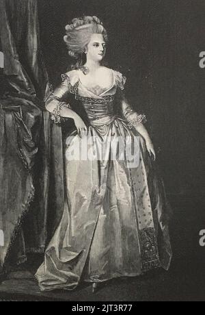 Tsaritsa Maria Feodorovna (Sophie Dorothea von Württemberg). Stockfoto