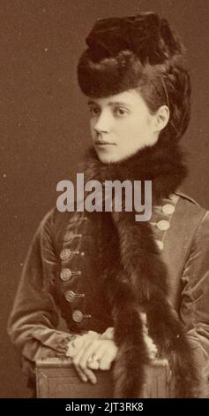 Zesarewna Marija Fjodorowna Russlands 1875. Stockfoto