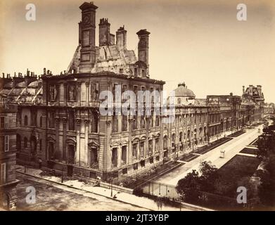 Tuilerien-Palast, Verbrannt. General View MET DP161581 (angepasst). Stockfoto