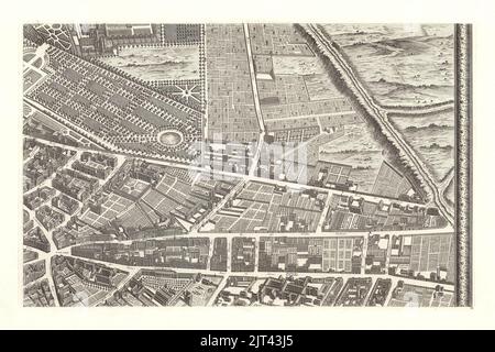 Turgot Karte von Paris - Blatt 12 - David Rumsey. Stockfoto