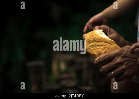 Vietnamesische Speisen haben Eigenschaften, die nur wenige Menschen kennen, der Geschmack ist sehr gut, die Gewürze sind für den Geschmack des Essers geeignet Stockfoto