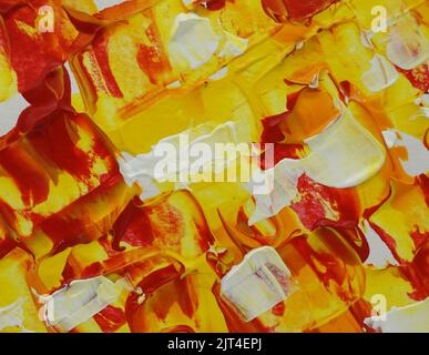 Hand gemalt Original Impressionismus Meisterwerke Maler Pinselstrich schnelle Bewegung der Kunst Ölgemälde abstrakter bunter Hintergrund für Design Stockfoto