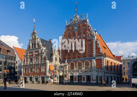 Schwarzhäupterhaus, Riga, Lettland, das Baltikum, Europa Stockfoto