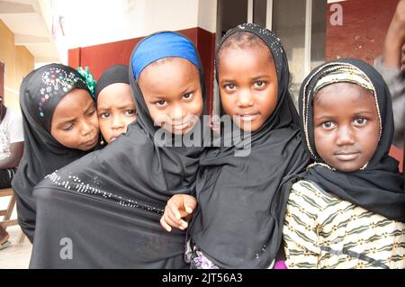 Junge muslimische Mädchen, Monrovia, Liberia Stockfoto