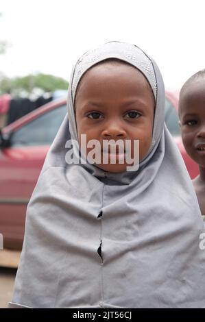 Junges muslimisches Mädchen, Monrovia, Liberia Stockfoto