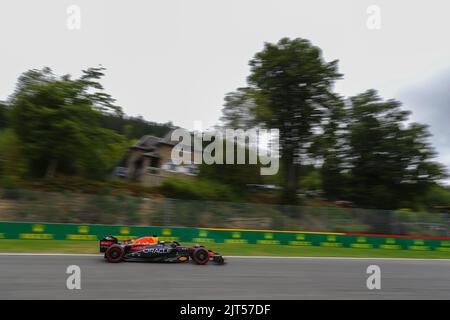 Spa Francorchamps, Vallonia, Belgien. 27. August 2022. Max Verstappen (NED) Redbull Racing RB18 (Foto: © Alessio De Marco/ZUMA Press Wire) Stockfoto