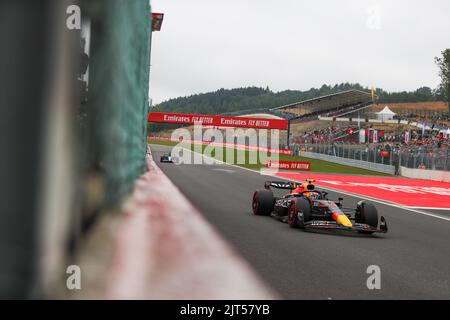 Spa Francorchamps, Vallonia, Belgien. 27. August 2022. Sergio Perez (MEX) Redbull Racing RB18 (Bildquelle: © Alessio De Marco/ZUMA Press Wire) Stockfoto