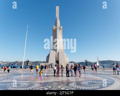 Das Padrão dos Descobrimentos (Denkmal der Entdeckungen) in Belem, Stadtteil Lissabon, Portugal Stockfoto