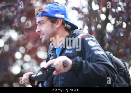 #14 Fernando Alonso, Alpine während des belgischen GP, 25-28. August 2022 auf der Strecke Spa-Francorchamps, Formel-1-Weltmeisterschaft 2022. Stockfoto