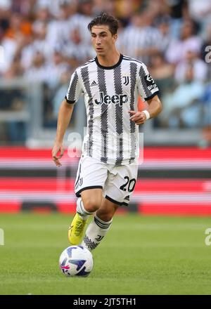 Turin, Italien, 27.. August 2022. Fabio Miretti von Juventus während des Spiels der Serie A im Allianz Stadium, Turin. Bildnachweis sollte lauten: Jonathan Moscrop / Sportimage Stockfoto