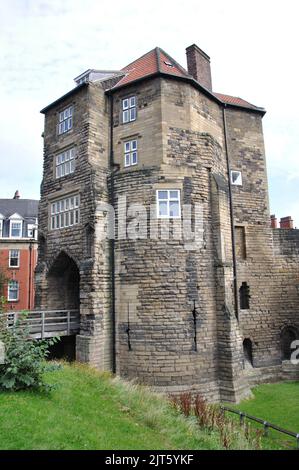 Das Schwarze Tor, das Alte Schloss, Newcastle upon Tyne Stockfoto