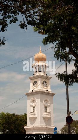 Queen Victoria Clock Tower, Georgetown, Penang, Malaysia, Asien. Erbaut zur Feier des Diamantenjubiläums von Königin Victoria. Stockfoto