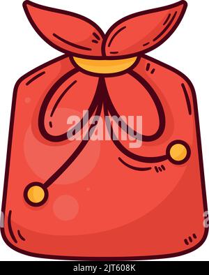 Rote chuseok Geschenkverpackung Symbol Stock Vektor
