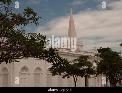 St. George's Church, Georgetown, Penang, Malaysia, Asien. St. George's Anglicn Church ist eine der ältesten christlichen Kirchen in Südasien. Stockfoto