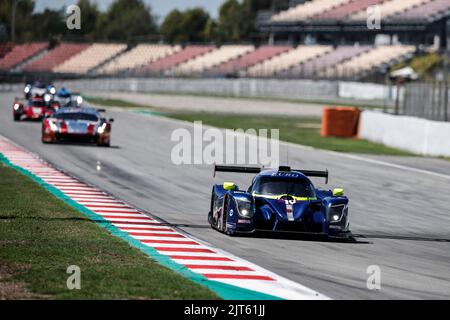 10 HUNT Freddie (gbr), LLOVERAS Xavier (Spa), VAN BERLO Glen (nld), Eurointernational, Ligier JS P320 - Nissan, Aktion während der 4 Stunden von Barcelona 2022, 4. Lauf der 2022 European Le Mans Series auf dem Circuit de Barcelona-Catalunya vom 26. Bis 28. August in Barcelona, Spanien - Foto Xavi Bonilla / DPPI Stockfoto