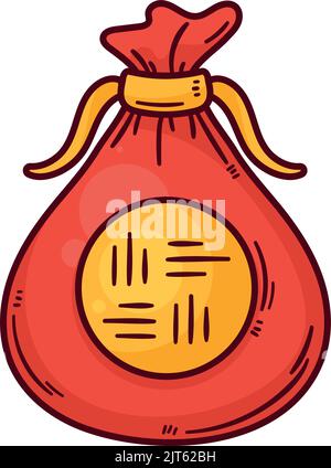 Traditionelle chuseok Geschenk Verpackung Ikone Stock Vektor