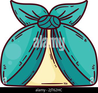 Blaue chuseok Geschenk Verpackung Symbol Stock Vektor