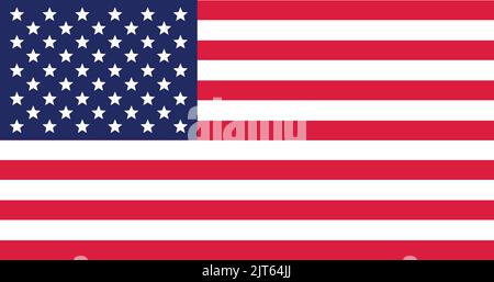 Vereinigte Staaten von Amerika Nationalflaggenvektor eps - USA Flagge Stock Vektor