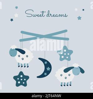 Vektor der süßen Träume Stock Vektor